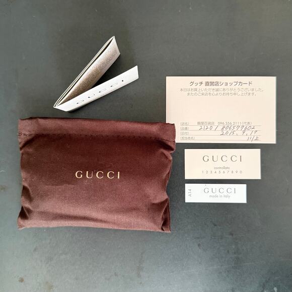 FULL INCLUSION GUCCI Pink Patent Key Case Wallet Silver red Bag charm - Picture 6 of 13